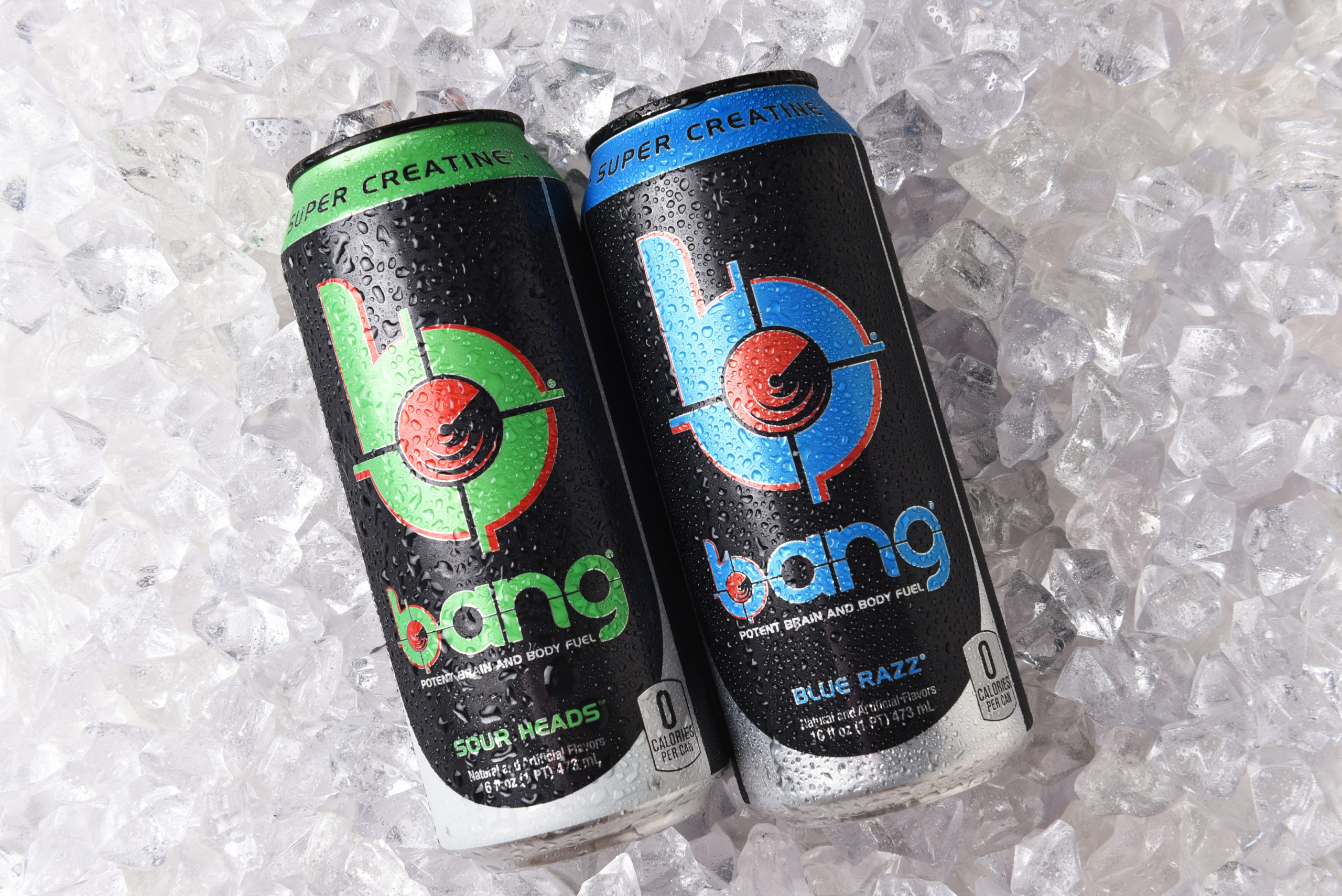 bang energy drink in ice