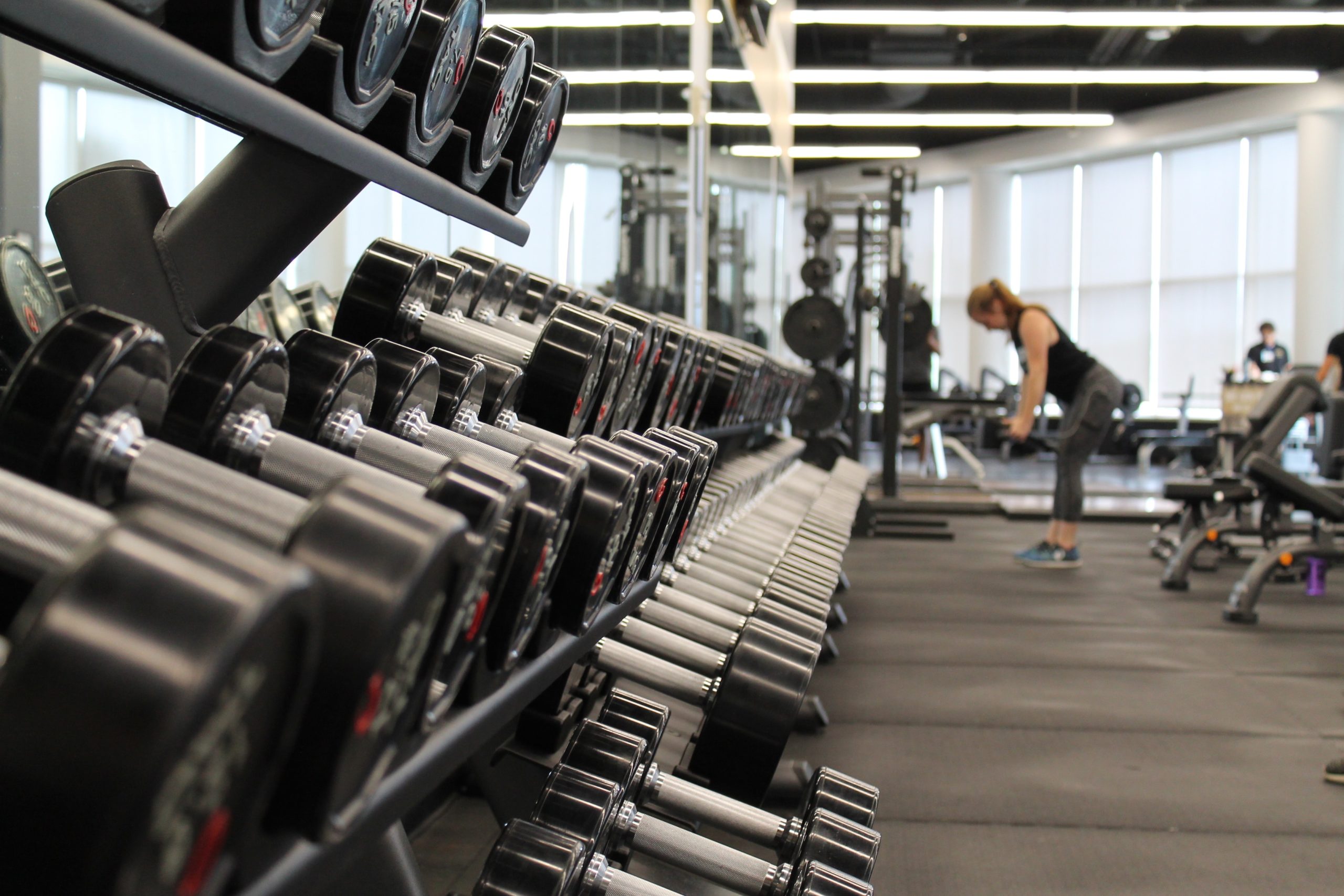 woman working out in the gym 